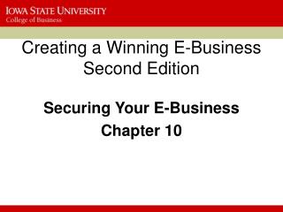 Creating a Winning E-Business Second Edition
