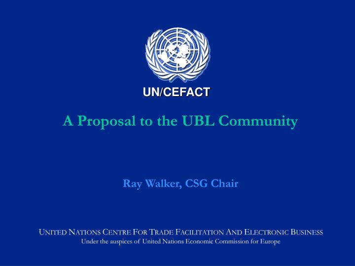 a proposal to the ubl community