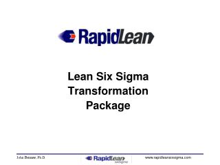 Lean Six Sigma Transformation Package