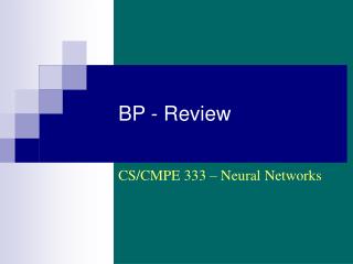 BP - Review