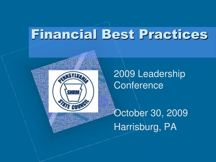 financial best practices