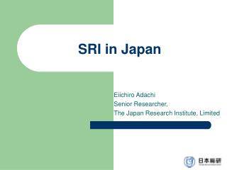 SRI in Japan