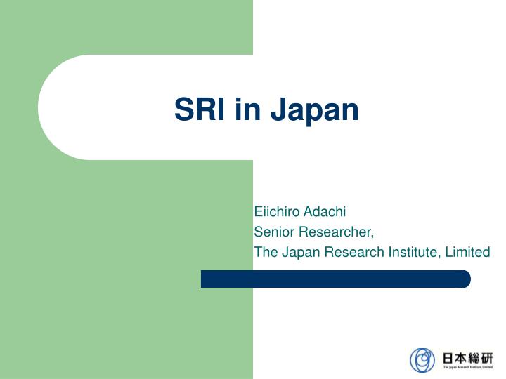 sri in japan