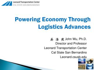 Powering Economy Through Logistics Advances