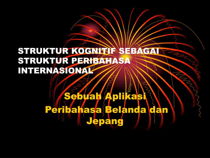 struktur kognitif sebagai struktur peribahasa internasional