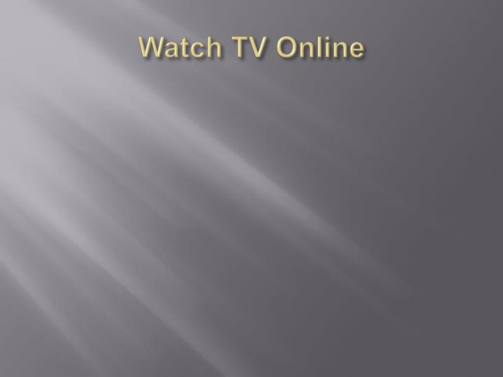 watch tv online