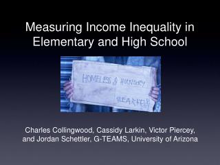 Measuring Income Inequality in Elementary and High School
