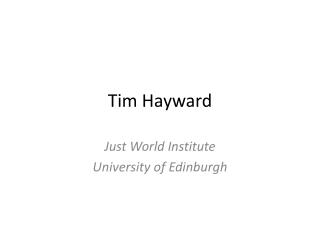 Tim Hayward