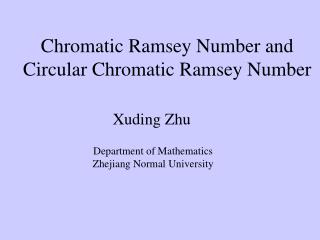 Chromatic Ramsey Number and Circular Chromatic Ramsey Number