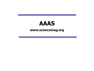 aaas www sciencemag org
