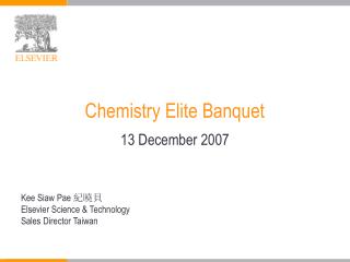 Chemistry Elite Banquet