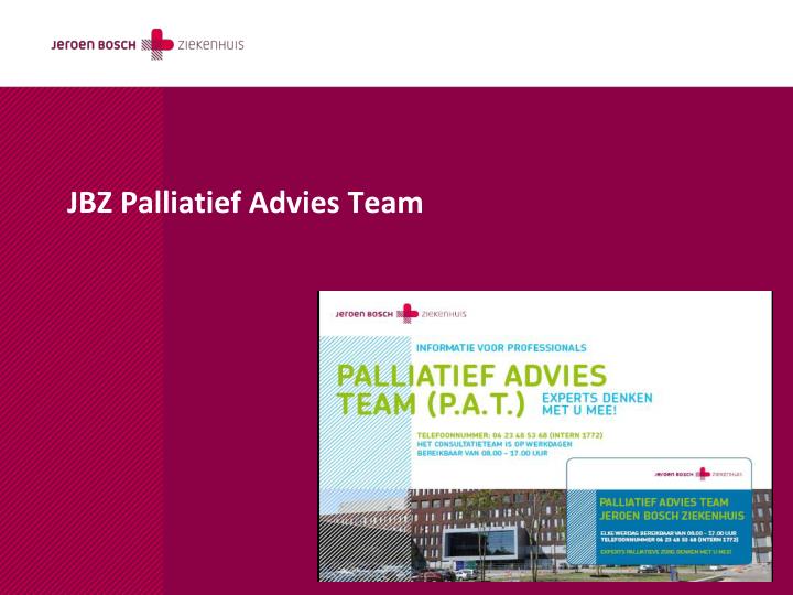 jbz palliatief advies team