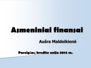 asmeniniai finansai
