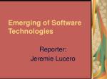 Emerging of Software Technologies - slide 1