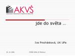 jde do světa … - slide 1