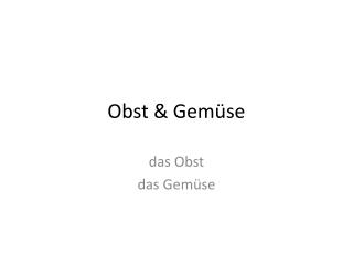 obst gem se