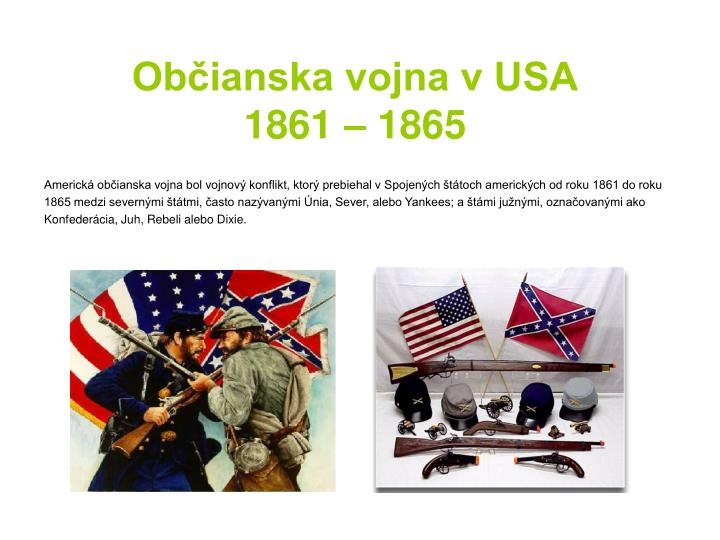 ob ianska vojna v usa 1861 1865