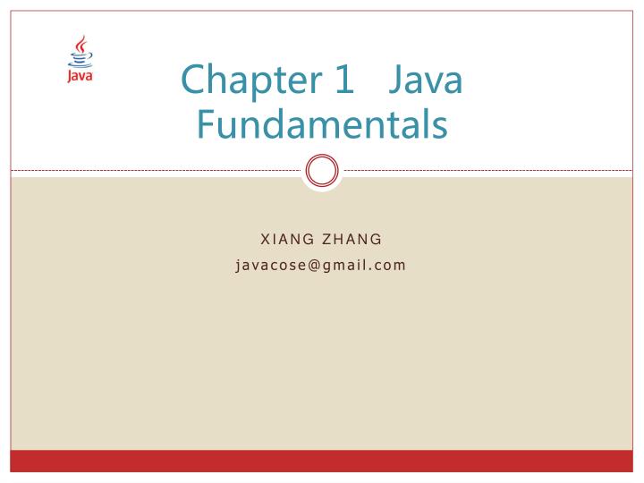 chapter 1 java fundamentals