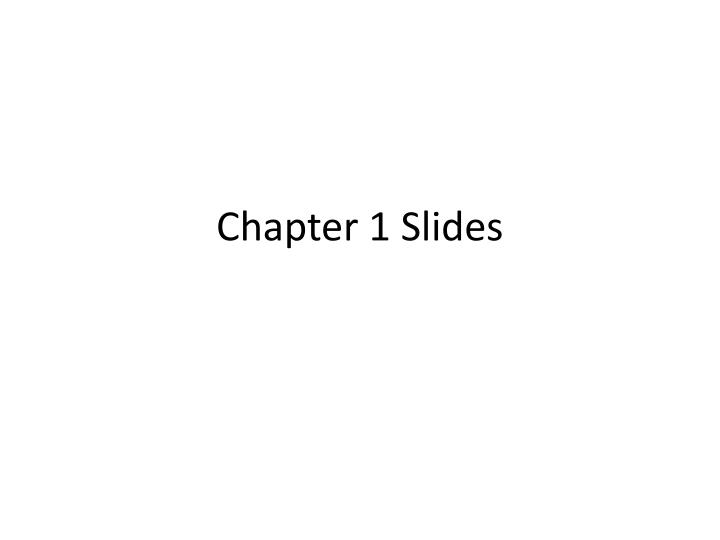 chapter 1 slides