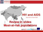 HIV and AIDS Data Hub for Asia-Pacific - slide 1