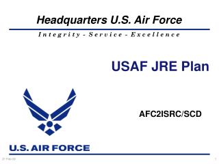 USAF JRE Plan