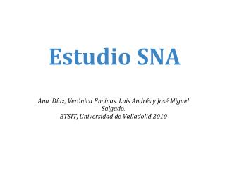 estudio sna
