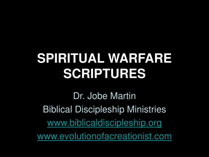 spiritual warfare scriptures