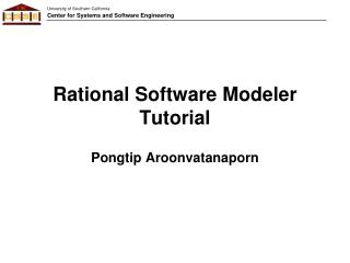 Rational Software Modeler Tutorial