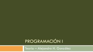 teor a alejandro h gonz lez