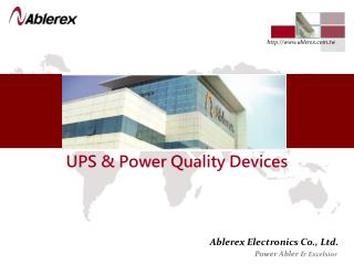 UPS &amp; Power Quality Devices