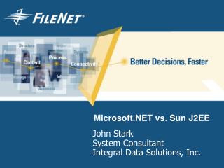 Microsoft.NET vs. Sun J2EE