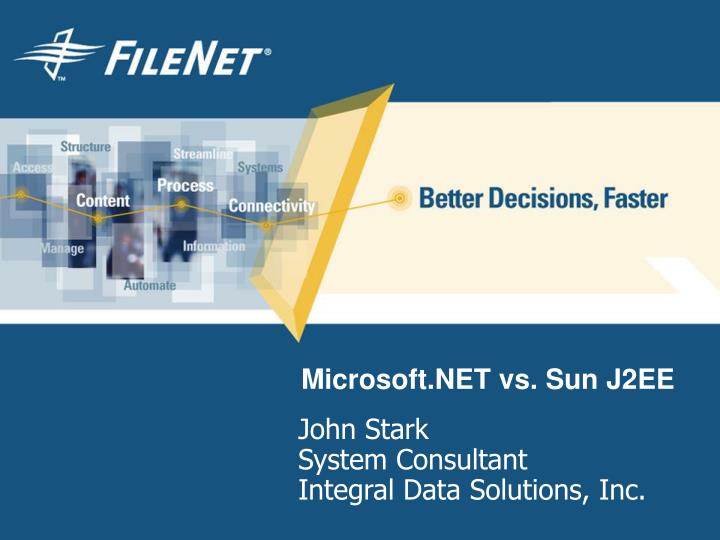 microsoft net vs sun j2ee