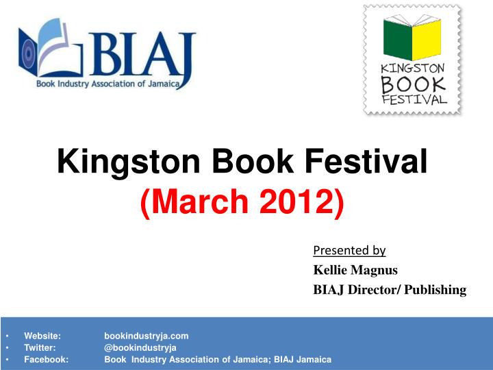 kingston book festival march 2012