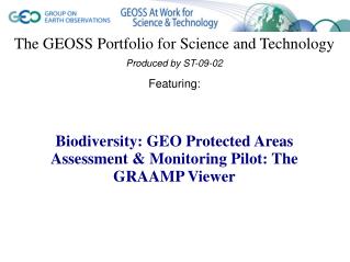 The GEOSS Portfolio for Science and Technology
