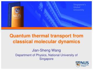 Quantum thermal transport from classical molecular dynamics