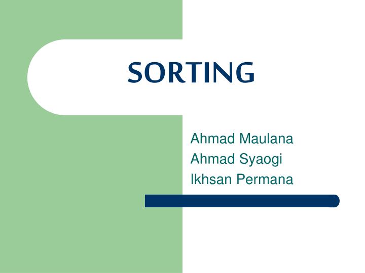 sorting