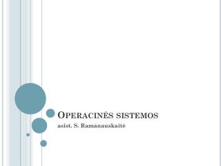 operacin s sistemos