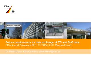 Future requirements for data exchange of PTI and CoC data