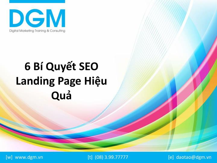 6 b quy t seo landing page hi u qu