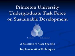 Princeton University Undergraduate Task Force on Sustainable Development
