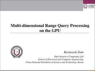 Multi-dimensional Range Query Processing on the GPU