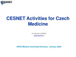 CESNET Activities for Czech Medicine
