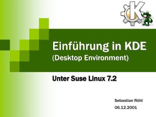 einf hrung in kde desktop environment