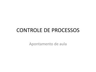 controle de processos