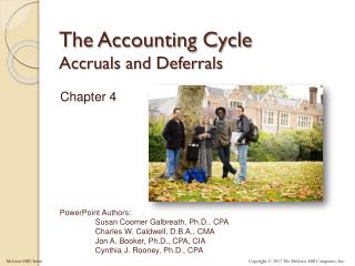 The Accounting Cycle Accruals and Deferrals