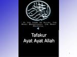 Tafakur Ayat Ayat Allah - slide 1
