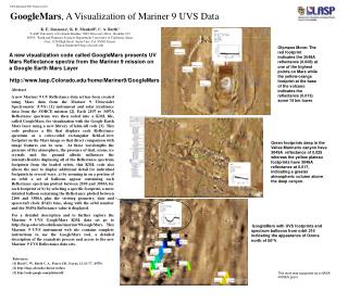 GoogleMars , A Visualization of Mariner 9 UVS Data