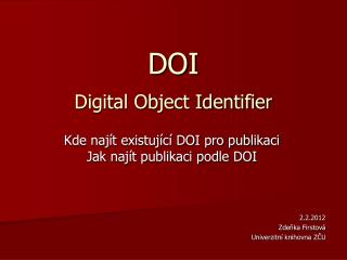 doi digital object identifier