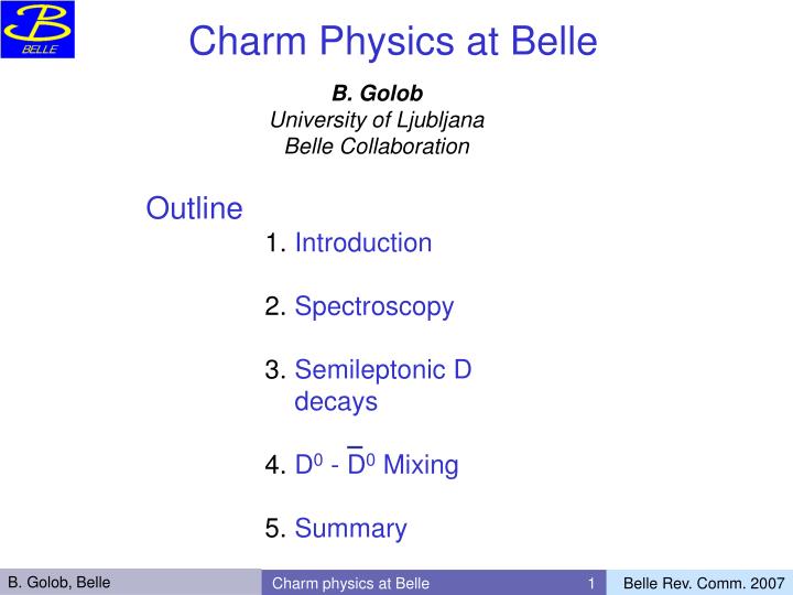charm physics at belle