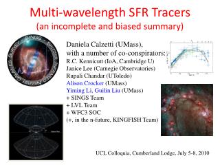 Multi-wavelength SFR Tracers (an incomplete and biased summary)